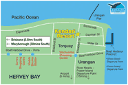 Kondari Resort Hervey Bay location