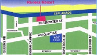 Hervey Bay Accommodation - Riviera Resort Location Map